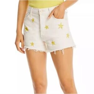 NWT!! MOTHER ‘The Tomcat Kick Fray’ Shorts- Size 26